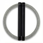 RXpursuit Speedrope Springtouw voor CrossFit - Perfect voor snelle Single Unders en Double Unders - Super Snelle Lagers - Aluminium Handvaten - Zwart-Zilver