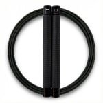 RXpursuit Speedrope Springtouw voor CrossFit - Perfect voor snelle Single Unders en Double Unders - Super Snelle Lagers - Aluminium Handvaten - Zwart