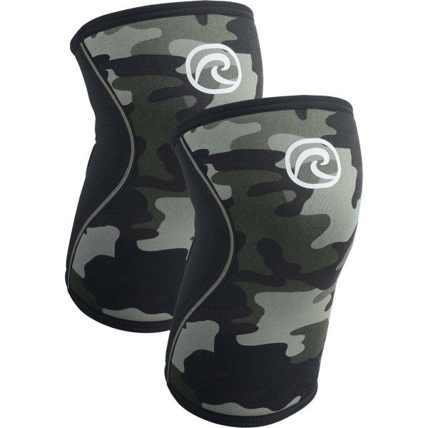 Rehband RX Knee Sleeves - Powerlifting - Crossfit - Fitness - 1 Paar - 7MM Camo - Maat: M