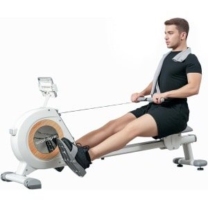 Roeiapparaat voor thuis - Cardio apparaat - Full body workout - 16 weerstandsniveaus - 150 x 45 x 64 cm