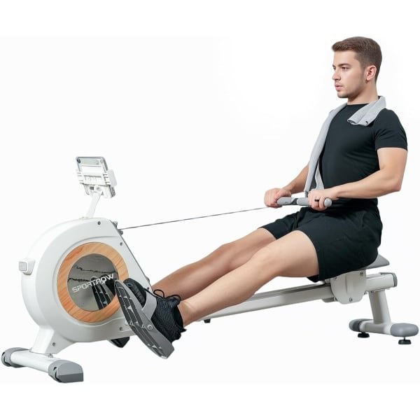 Roeiapparaat voor thuis - Cardio apparaat - Full body workout - 16 weerstandsniveaus - 150 x 45 x 64 cm
