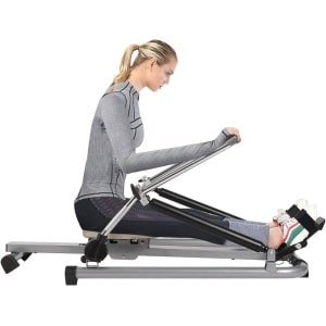 Roeimachine - Hometrainer - Fitnessapparaat - Roeitrainer - Cardioapparaat - Verstelbare Hydraulische Weerstand - LCD Monitor & Comfortabel Zitkussen