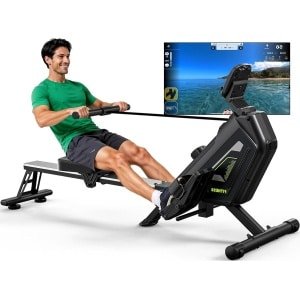 Roeimachine - Roeitrainer - Fitness Roeier - Magnetische Roeimachine - Home Trainer - 16 Weerstandsniveaus - Stil & Compact Ontwerp