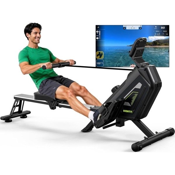 Roeimachine - Roeitrainer - Fitness Roeier - Magnetische Roeimachine - Home Trainer - 16 Weerstandsniveaus - Stil & Compact Ontwerp