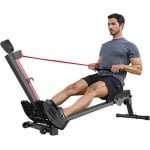 Roeitrainer Inklapbaar - Hometrainer - Roeimachine Fitness - Zwart