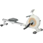 Roeitrainer - Roeimachine - Fitnessapparaat - Indoor Rower - Home Gym - 16 Verstelbare Weerstandsniveaus - LCD Display Met Telefoonhouder - Max. 150 Kg Draagkracht - Compact Design - Wit