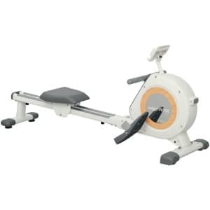 Roeitrainer - Roeimachine - Fitnessapparaat - Indoor Rower - Home Gym - 16 Verstelbare Weerstandsniveaus - LCD Display Met Telefoonhouder - Max. 150 Kg Draagkracht - Compact Design - Wit