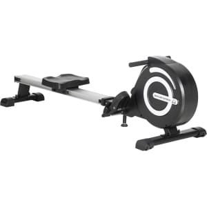 Roeitrainer - Roeimachine - Fitnessapparaat - Indoor Rower - Sportmachine - Zwart/Zilver - Klapbaar Design - 8 Weerstandsniveaus