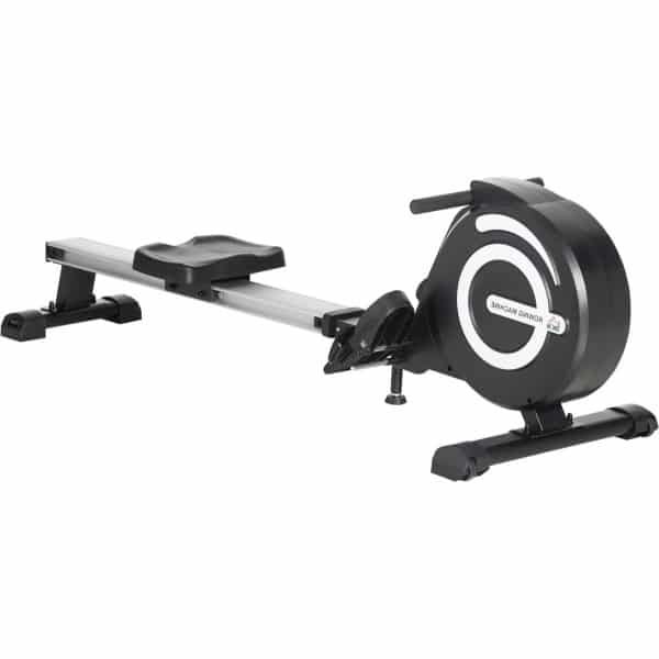 Roeitrainer - Roeimachine - Fitnessapparaat - Indoor Rower - Sportmachine - Zwart/Zilver - Klapbaar Design - 8 Weerstandsniveaus