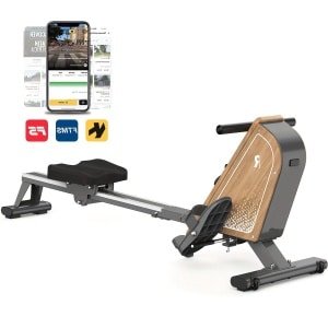 Roeitrainer - Roeimachine - Roeiapparaat - Fitnessapparaat - Cardio Machine - Magnetische Weerstand 16 Niveaus - Compact Met Draadloos Display - Max. 150 kg - Verticale Opbergmogelijkheid