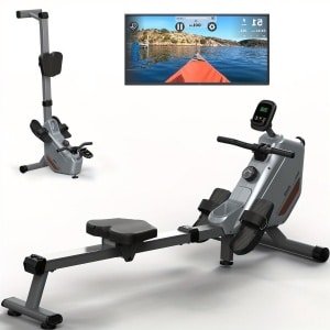 Roeitrainer - Roeimachine - Roeiapparaat - Fitnessapparaat - Hometrainer - Magnetische Weerstand 16 Niveaus - Max 150 kg Belastbaar - Inklapbaar & Stil