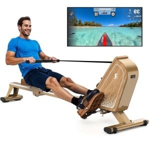 Roeitrainer - Roeimachine - Roeiapparaat - Fitnessapparaat - Workout Machine - Magnetische Weerstand - 16 Weerstandsniveaus - Draagvermogen 150 kg - Compact Met Verticale Opberging