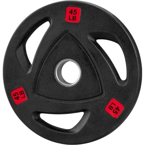 Rubber Gecoate Halterplaten 5.5 cm voor Krachttraining