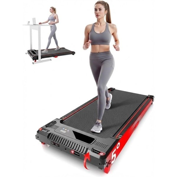 SNJY® Loopband Inklapbaar - Opvouwbare Loopband - Wandelband - Walking Pad Treadmill - 1-6 km/u - Zwart
