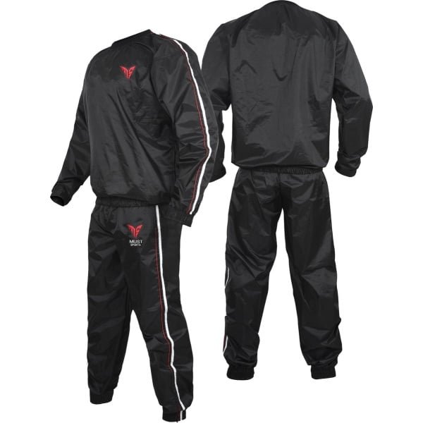 Saunapak voor gymtraining en fitnesstraining, niet-scheurende zweetpakken voor mannen, vrouwen, gewichtsverlies, afslankoefeningen, trainingspak voor cardio, gewichtheffen, hardlopen en joggen.