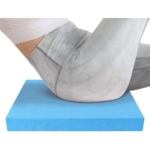 Schuim Balans Pad - Oefenkussen Stabiliteitsmat - Fitness Krachttraining - Antislip Structuur - 50x40cm Dik - Lichtblauw