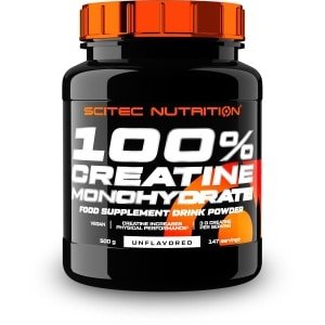 Scitec Nutrition 100% Creatine Monohydrate - Veganistisch - 3g per portie - Prestatieboost voor trainingen met hoge intensiteit - 500 g, Niet-gearomatiseerd