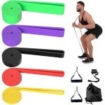 Set Elastische Weerstandsbanden voor Fitness, Krachttraining en Calisthenics met Bevestigingsmateriaal