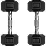 Set Haltergewichten PVC Bekleed - Hex Dumbbells voor Krachttraining