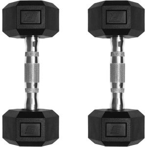 Set Haltergewichten PVC Bekleed - Hex Dumbbells voor Krachttraining