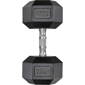 Set Halters 10 kg tot 25 kg voor Krachttraining Thuis Duurzaam Rubber