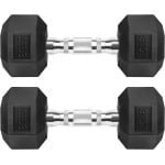 Set Halters Rubber Gecoat Gietijzer voor Krachttraining