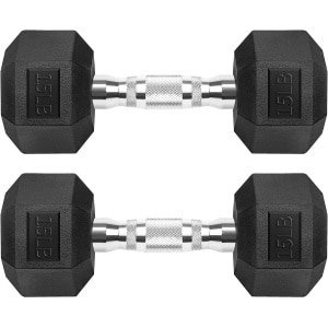 Set Halters Rubber Gecoat Gietijzer voor Krachttraining