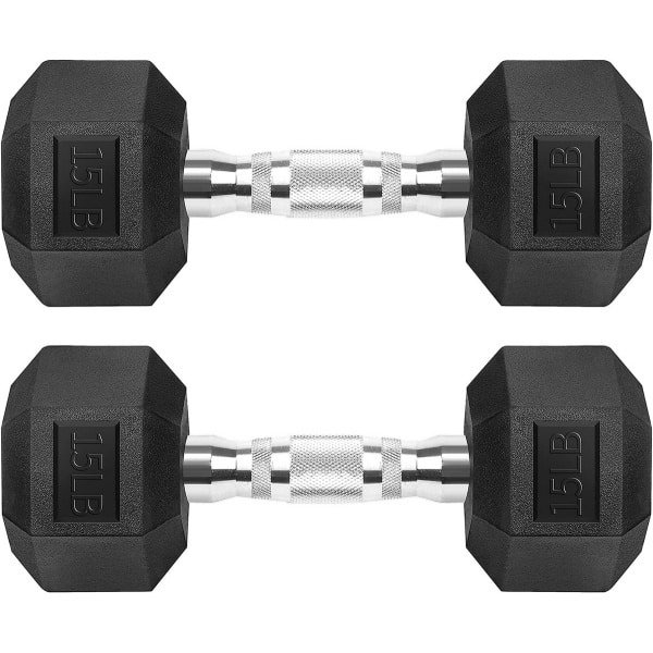 Set Halters Rubber Gecoat Gietijzer voor Krachttraining