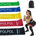 Set Weerstandsbanden 5 Stuks Natuurlijk Latex voor Fitness, Pilates en Krachttraining