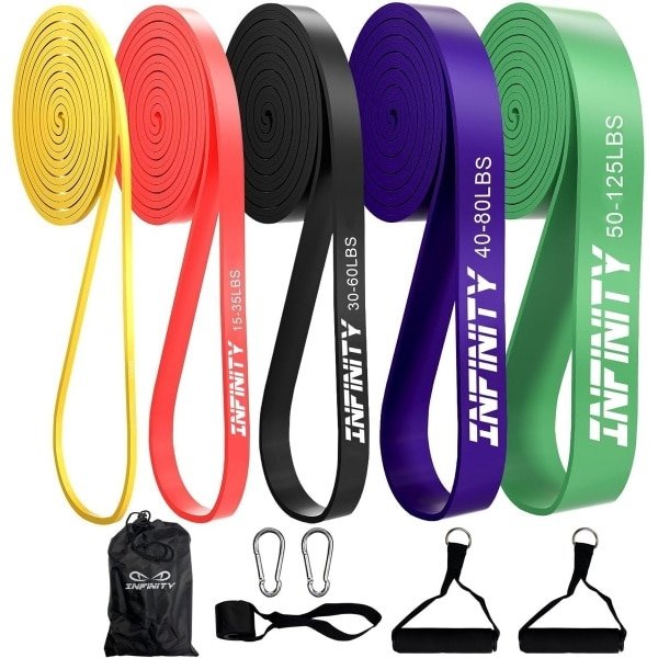 Set Weerstandsbanden met 5 Niveaus voor Krachttraining en Fitness