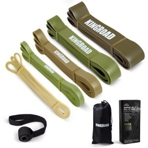 Set Weerstandsbanden met Deuranker - 5 Levels voor Krachttraining, Fitness en Pilates