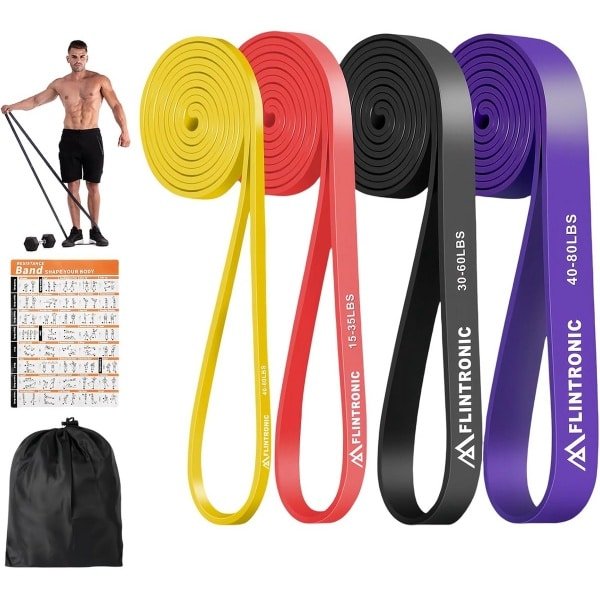 Set Weerstandsbanden met Deuranker en Handvatten voor Krachttraining, Yoga en Fitness