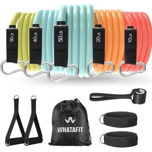 Set Weerstandsbanden met Handvatten voor Krachttraining en Fitness Thuis