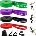 Set Weerstandsbanden voor Krachttraining, Fitness en Yoga met Deuranker