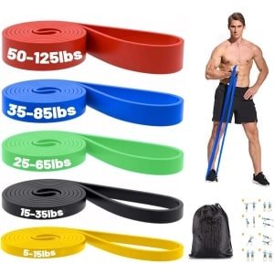 Set Weerstandsbanden voor Krachttraining, Pull-ups en Fitness - Inclusief Trainingsbanden voor Mannen en Vrouwen