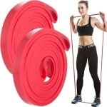 Set van 2 Elastische Trainingsbanden voor Fitness en Krachttraining