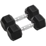 Set van 2 Gietijzeren Halters - 16 kg Totaal - Dumbbells voor Krachttraining