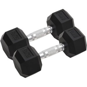 Set van 2 Gietijzeren Halters - 16 kg Totaal - Dumbbells voor Krachttraining
