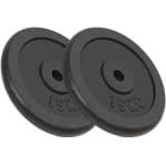 Set van 2 Halterschijven van 15 kg voor Krachttraining