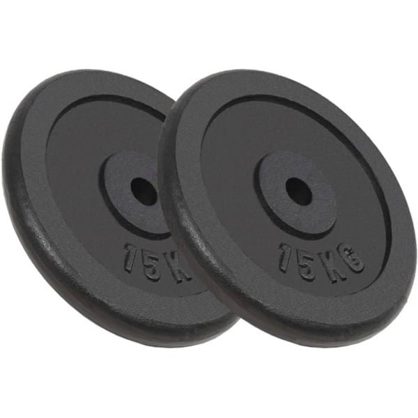 Set van 2 Halterschijven van 15 kg voor Krachttraining