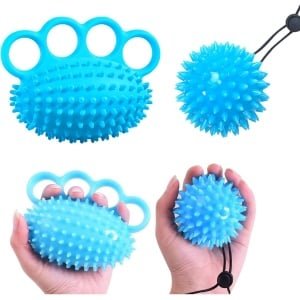 Set van 2 Handknijpers voor Stressverlichting en Krachttraining Vingers