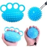 Set van 2 Handknijpers voor Stressverlichting en Krachttraining Vingers