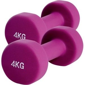 Set van 2 Kleine Handgewichten (Dumbbells) Neopreen voor Krachttraining en Fitness