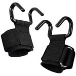 Set van 2 fitnesshaken - Geschikt voor fitness en krachttraining - Unisex - Te gebruiken voor bodybuilding, fitness en gewichtheffen - Antislip handgrepen
