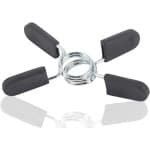 Set van 2 stevige gewichtsklemmen voor Olympische halterstangen. Ideaal voor bevestiging van gewichten bij krachttraining.