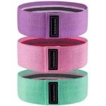 Set van 3 Elastische Weerstandsbanden voor Fitness, Yoga en Krachttraining (Verschillende Weerstandsniveaus)