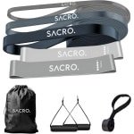 Set van 5 Elastische Weerstandsbanden voor Krachttraining en Fitness