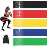 Set van 5 Weerstandsbanden Fitness Elastieken voor Krachttraining, Yoga en Pilates