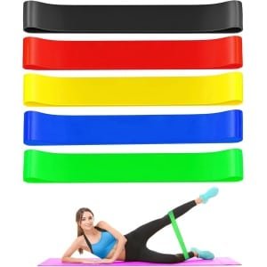 Set van 5 Weerstandsbanden voor Fitness, Yoga en Krachttraining - Inclusief 5 Verschillende Weerstanden