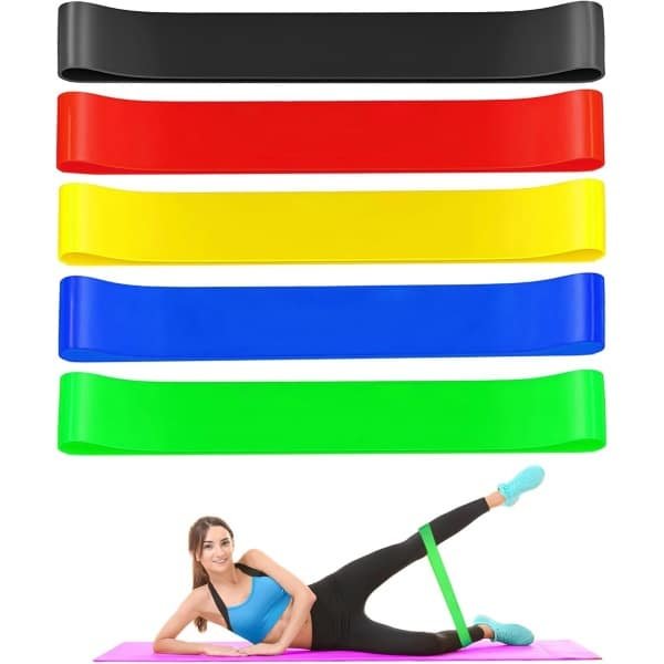 Set van 5 Weerstandsbanden voor Fitness, Yoga en Krachttraining - Inclusief 5 Verschillende Weerstanden